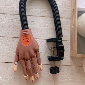 Acrylic nail practice hand